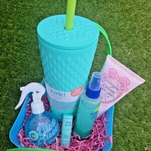 Blue Glow Queen Self-Care Gift Basket – Beauty & Summer Essentials Bundle